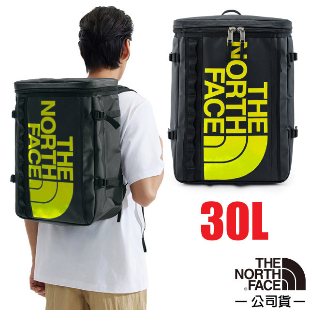 【The North Face】BASE CAMP FUSE 通勤休閒日用後背包30L /3KVR-C5W 黑/螢光黃✿30E010